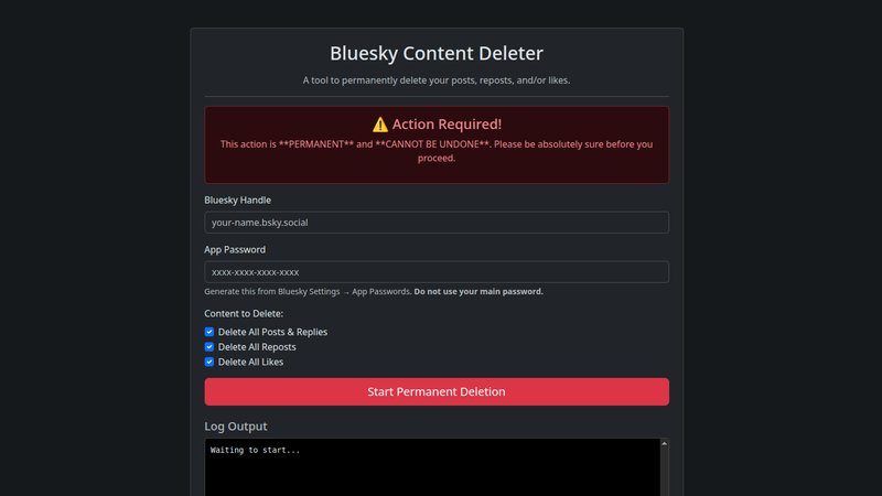 Bluesky Delete