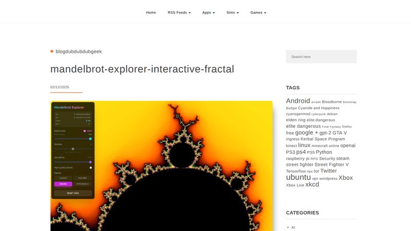 Mandelbrot Explorer