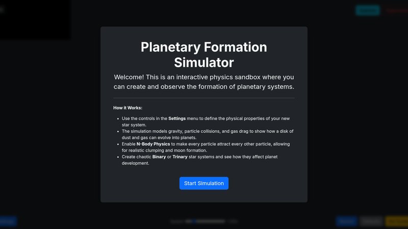 Planetary Formation